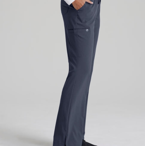 Barco One Women’s Wine Stride 5-Pocket Mid-Rise Cargo Scrub Pant Size Small New - Picture 3 of 6